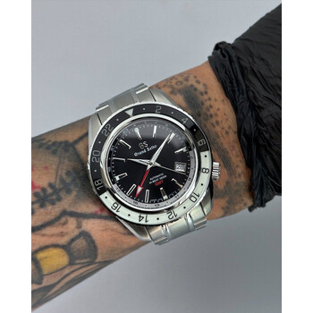 Custom Seiko Mod • Premium GS Black/White SBGJ • 44mm